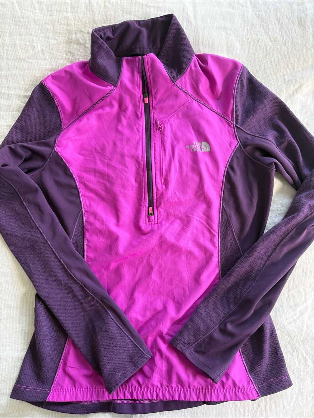 The North Face Flight series merino running half zip